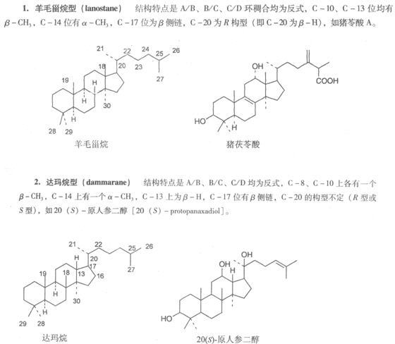 中药化学高频考点之三萜皂苷1