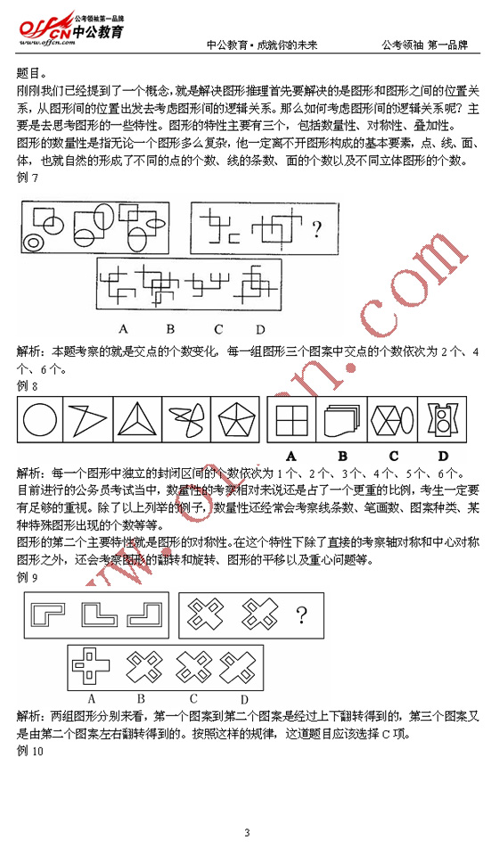 图形推理题型总体把握3