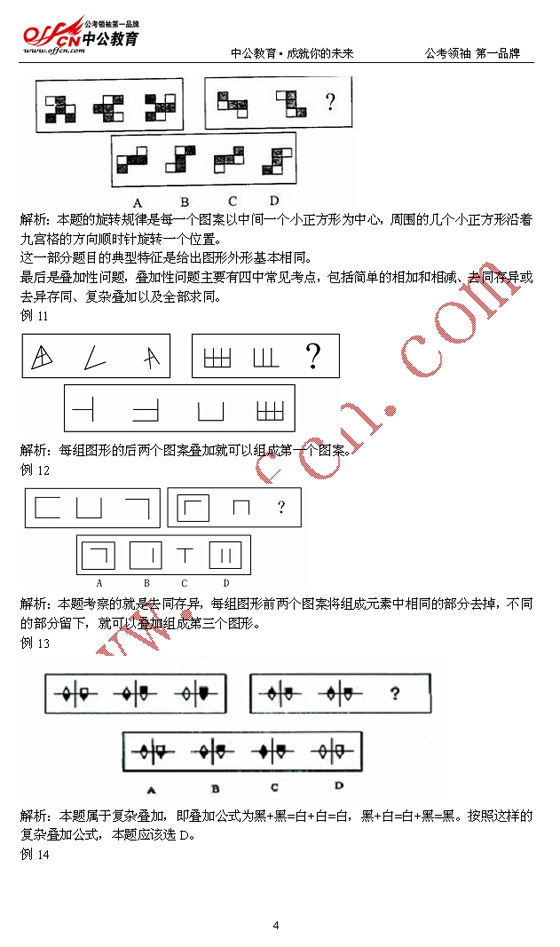 图形推理题型总体把握4