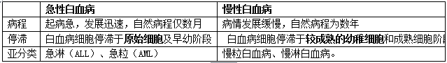 临床内科知识：白血病概述及分类1