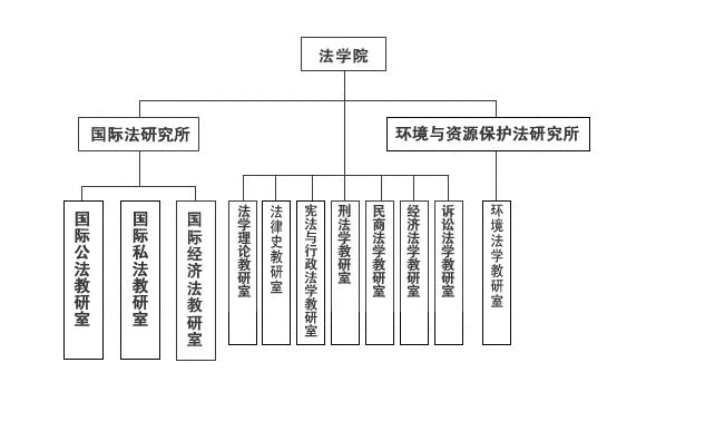 武漢大學法學院師資隊伍及組織結構