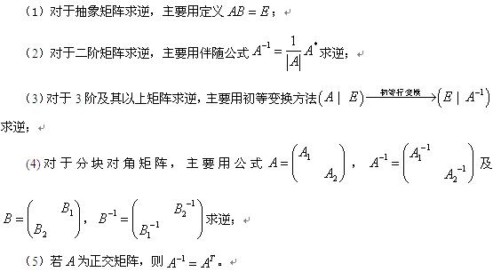 考研数学线性代数各章复习要点及命题特点(二)2