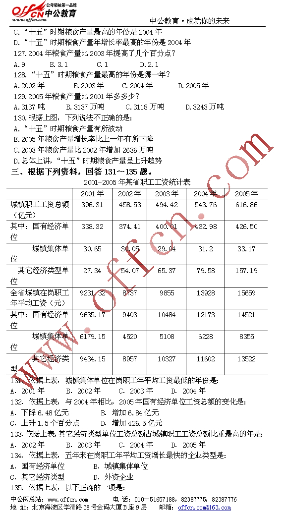 国家公务员09年考试录用--行政职业能测验模拟试卷（三）23