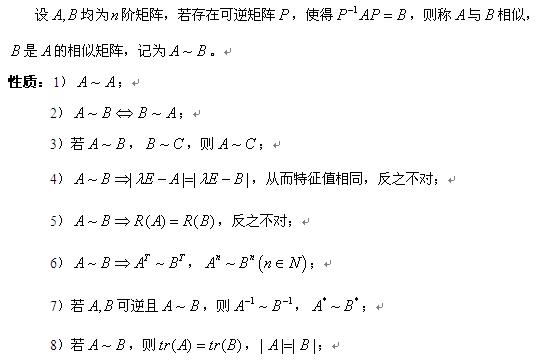 考研数学线性代数各章复习要点及命题特点(五)1