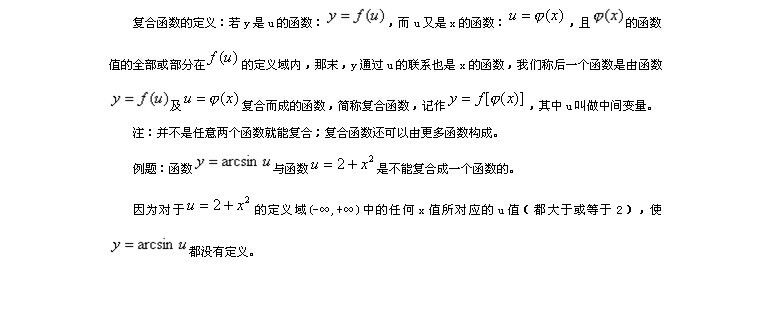 高等数学知识点详解：复合函数1