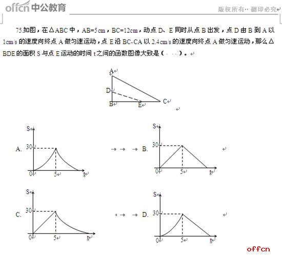 中公教育命中2017国考行测数量关系部分考题6